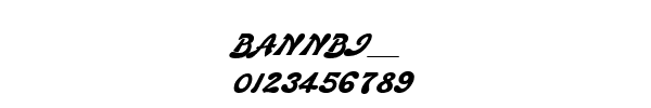 Fuente BANNBI__.TTF