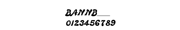 Fuente BANNB___.TTF