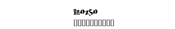 Fuente BAOZSO.TTF