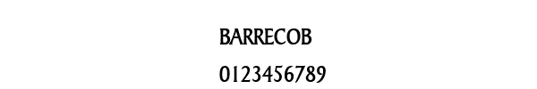 Fuente BARRECOB.TTF
