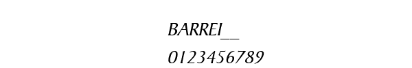 Fuente BARREI__.TTF