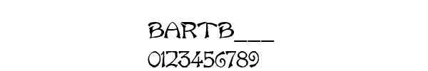 Fuente BARTB___.TTF
