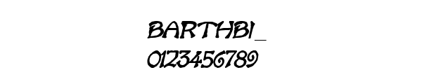 Fuente BARTHBI_.TTF