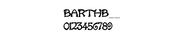 Fuente BARTHB__.TTF