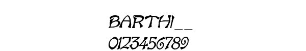 Fuente BARTHI__.TTF