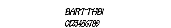 Fuente BARTTHBI.TTF