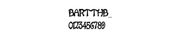 Fuente BARTTHB_.TTF