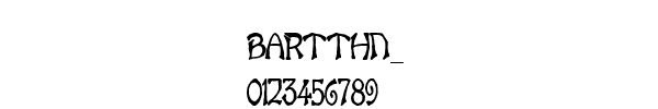 Fuente BARTTHN_.TTF