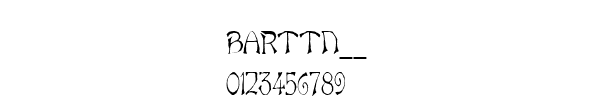 Fuente BARTTN__.TTF