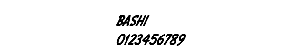 Fuente BASHI___.TTF