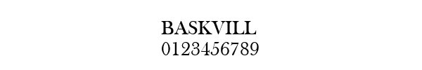 Fuente BASKVILL.TTF