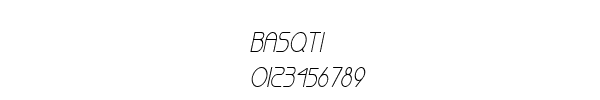 Fuente BASQTI__.TTF