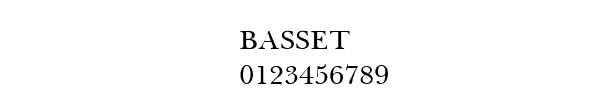 Fuente BASSET.TTF