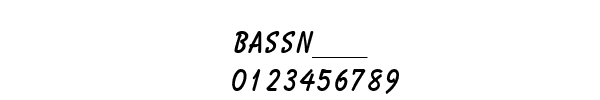 Fuente BASSN___.TTF