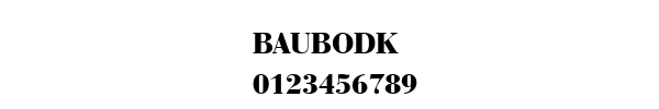 Fuente BAUBODK.TTF