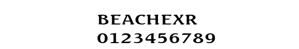 Fuente BEACHEXR.TTF