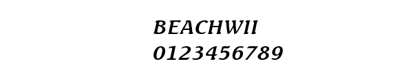 Fuente BEACHWII.TTF