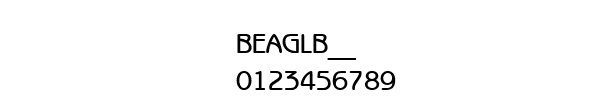 Fuente BEAGLB__.TTF