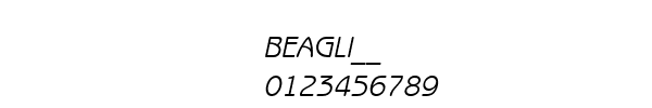 Fuente BEAGLI__.TTF