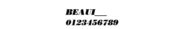Fuente BEAUI___.TTF