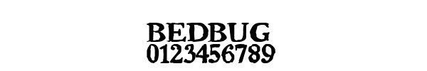 Fuente BEDBUG.TTF