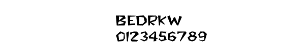 Fuente BEDRKW.TTF