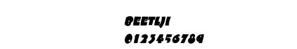 Fuente BEETLJI.TTF