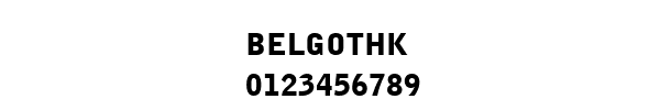 Fuente BELGOTHK.TTF