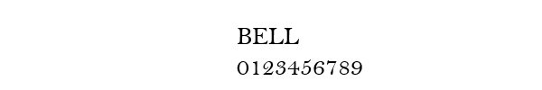 Fuente BELL.TTF