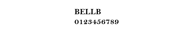 Fuente BELLB.TTF