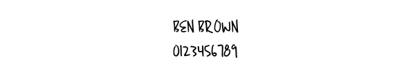Fuente BEN BROWN.TTF