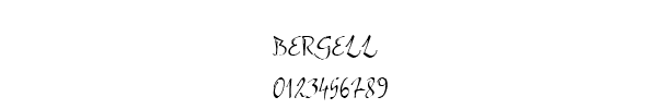 Fuente BERGELL.TTF