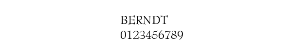 Fuente BERNDT.TTF