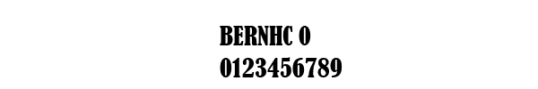 Fuente BERNHC 0.TTF