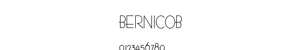 Fuente BERNICOB.TTF