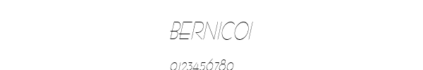 Fuente BERNICOI.TTF