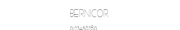 Fuente BERNICOR.TTF
