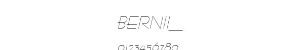Fuente BERNII__.TTF