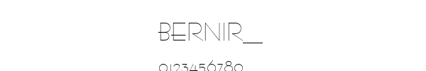 Fuente BERNIR__.TTF