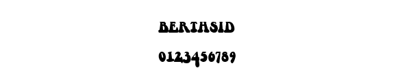 Fuente BERTHSID.TTF