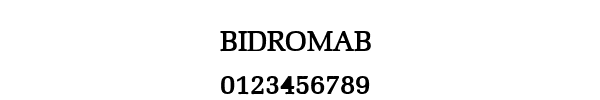 Fuente BIDROMAB.TTF