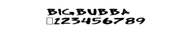Fuente BIGBUBBA.TTF
