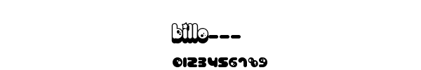 Fuente BILLO___.TTF