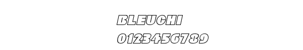 Fuente BLEUCHI.TTF