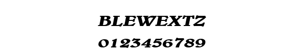Fuente BLEWEXTZ.TTF