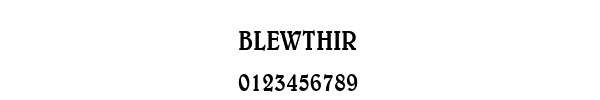 Fuente BLEWTHIR.TTF