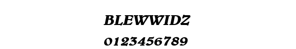 Fuente BLEWWIDZ.TTF