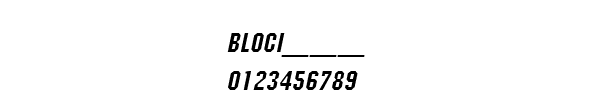 Fuente BLOCI___.TTF