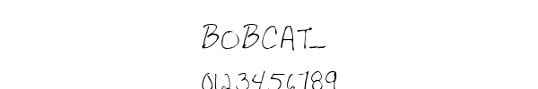 Fuente BOBCAT__.TTF