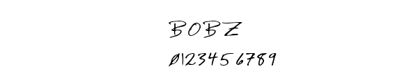 Fuente BOBZ.TTF